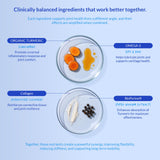 Turmeric Curcumin for Dogs - 90 Soft Chews - with Collagen, BioPerine and Fish Oil - Hip & Joint Support, Ease Inflammation, Antioxidant.