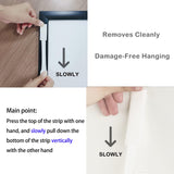 28 Pairs(56 Strips) Large Picture Hanging Strips Heavy Duty, Damage Free Picture Hangers, Hook and Loop Tape, Removable Adhesive Strips for Frame Hanging, Christmas Decorations.
