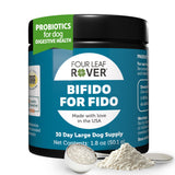 Four Leaf Rover Bifido for Fido - Dog Probiotics for Digestive Health and Gut Health and Immune Balance - 50 Billion CFU - Veterinarian Formulated - 30 Day Large Dog Supply
