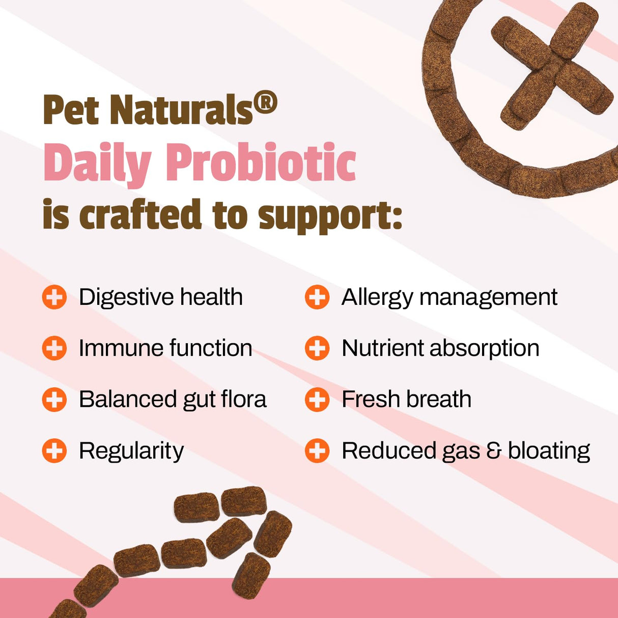 Pet Naturals Daily Probiotic for Dogs, Duck Flavor, 160 Chews - 120M CFUs Pre and Probiotics for Dogs Digestive Health, Gut Health, Immune Support, Diarrhea, Allergies and Itching
