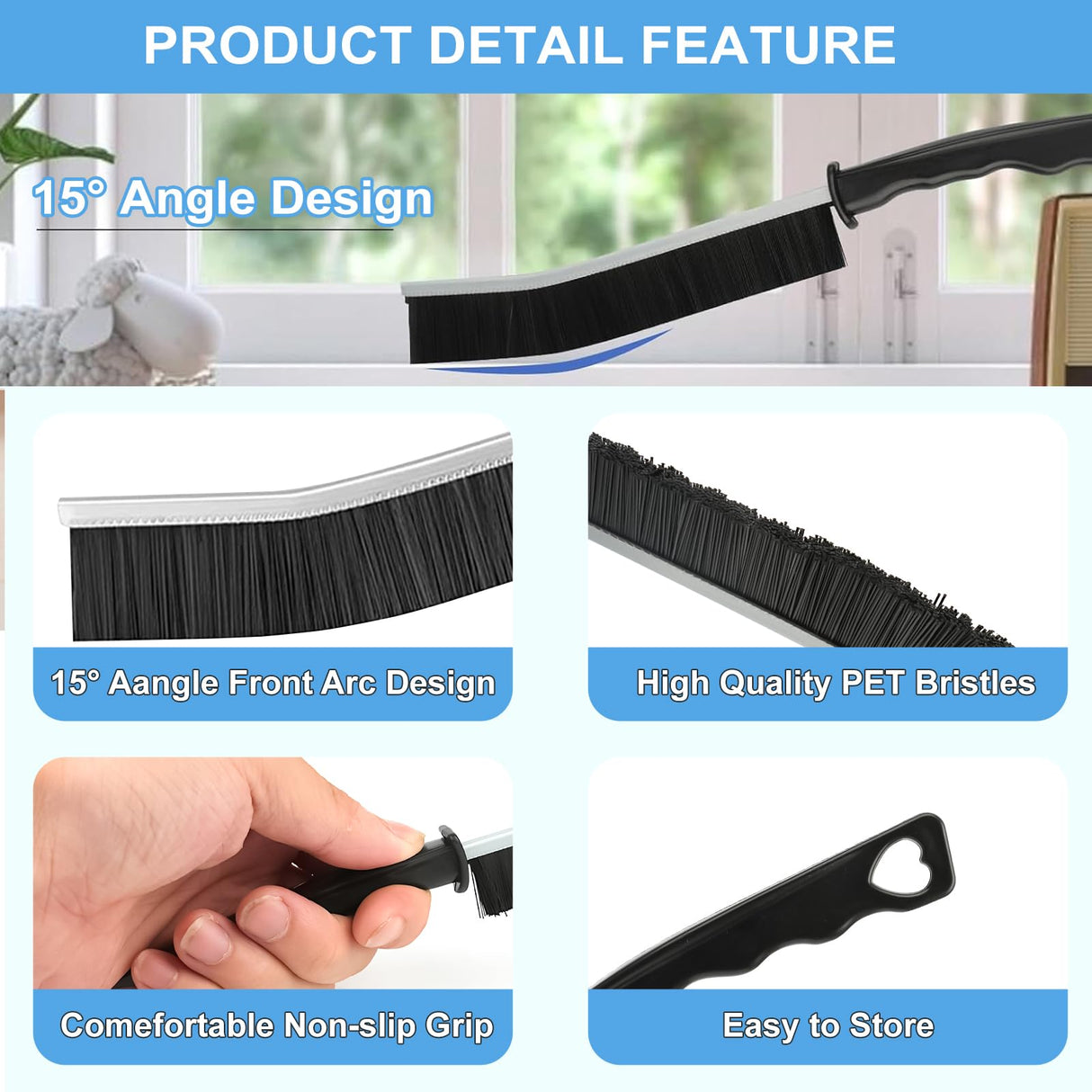 11Pcs Crevice Cleaning Brush Set, Hard Bristle Cleaning Supplies for Kitchen, Bathroom, Corner, Grout, Sink