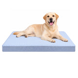 URGVANZ PET Cooling Dog Beds for Dogs, Orthopedic Memory Foam Dog Bed，Washable Pet Beds for Crate with Faux Fur Cover, Waterproof Lining (X-Large: 41" x 29" x 4", Cooling Surface)
