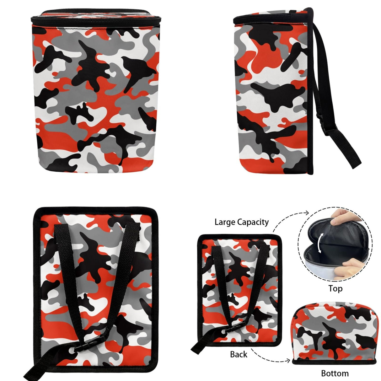 Tomeusey Camouflage Backseat Pet Bed Mat,Pet Bandana and Garbage Bag, Dog Seat Cover for Car Back Seat, Non-Slip Travel Pet-Friendly Seat Cover for Cars SUVs and Trucks L