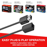 NES Classic Controller Extension Cable 3M / 10ft (2-Pack), SNES Extension Power Cord Compatibility Nintendo SNES Classic Edition Controller (2017) and Mini NES Classic Edition (2016), Wii, Wii U