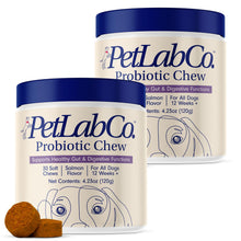 Load image into Gallery viewer, PetLab Co. Probiotics for Dogs, Support Gut Health, Occasional Diarrhea, Digestive Health &amp; Seasonal Allergies - Salmon Flavor - Packaging May Vary - 30 Soft Chews Pack of 2
