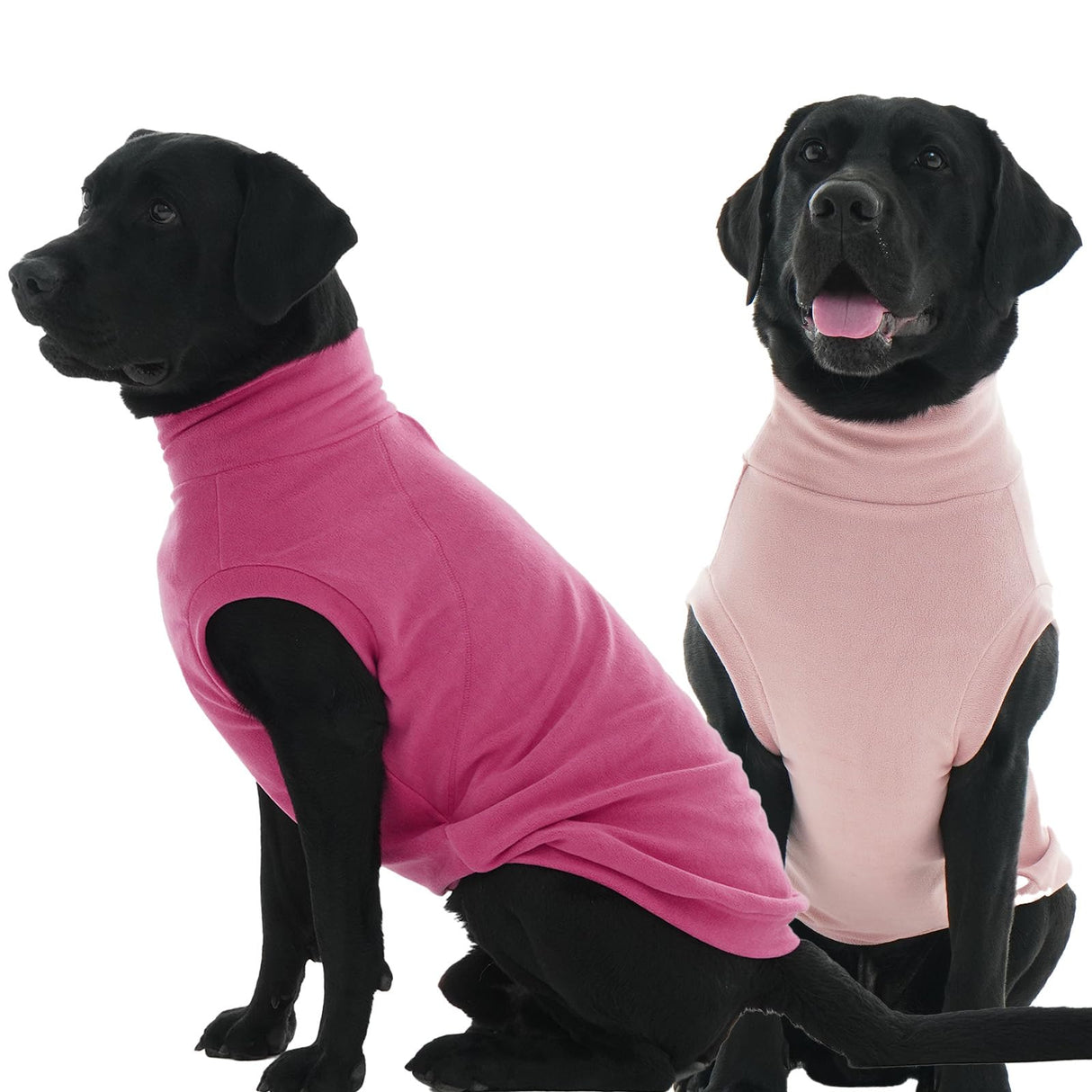 IKIPUKO 2 Pack Dog Sweaters Winter Fleece Sweatshirt Stretchy Vest Pullover for Dogs Clothes Warm Pet Pajamas Christmas for Meidum and Large Dogs