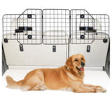 KOOLTAIL Dog Barrier for SUV & Truck, Adjustable & Foldable Dog Car Barrier 36.6"-60.6", Heavy-Duty Wire Mesh Car Divider, Universal Fit for Cars, Jeep, Hatchback, Triple Folding