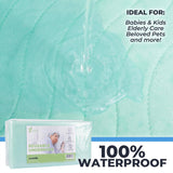 GREEN LIFESTYLE® Washable Underpads - Heavy Absorbency Reusable Bedwetting Incontinence Pads for Kids, Adults, Elderly, and Pets - Toddler Mattress Pads for Bed, Sofa, Floor (Pack of 4 - 34x36)
