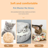 Cozy Cocoon Dog Bed, Cocoon Dog Bed, Cozy Cocoon Pet Bed for Dogs,Cozy for Indoor Cats or Small Dog beds, Soothing Pet Beds Doughnut Calm Anti-nxiety Dog Bed - Waterproof Bottom Washable ,25.6IN,Brown