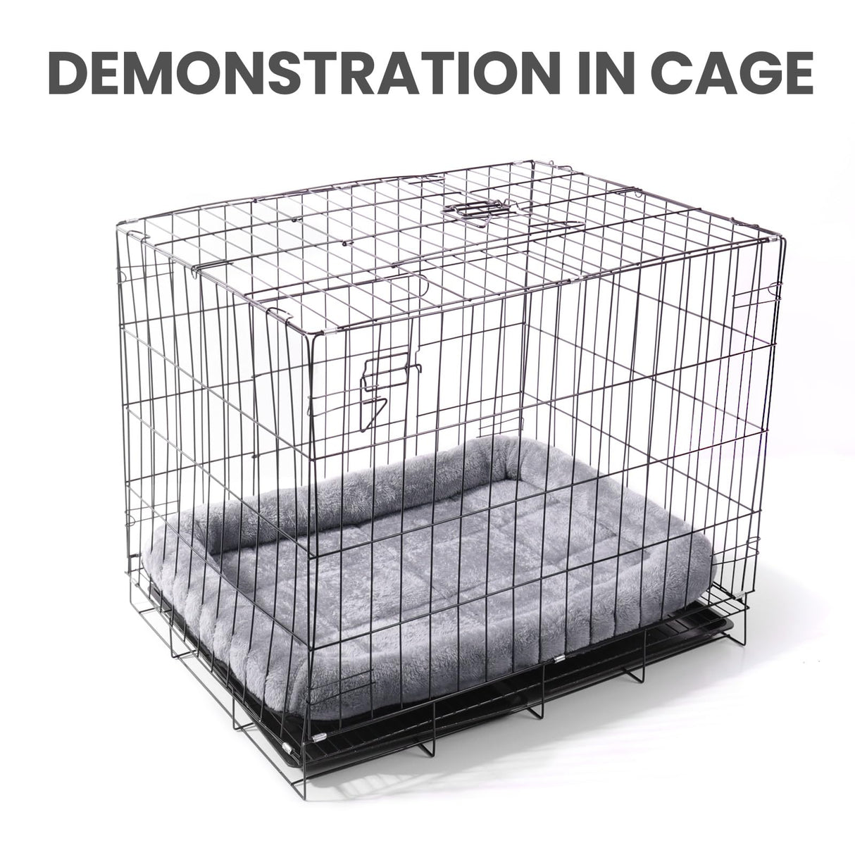 Patas Lague Bolster Dog Bed for Small Dogs 24''x18'', Soft Warm Foam Pet Sofa Bed, Machine Washable Pet Cat Crate Mat for Small Breeds, Taupe