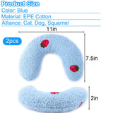 Mity rain 2PCS Dog Pillow, Anxiety Relief Pillow for Dog, Ultra Soft High Density Calming Pillow for Joint Relief Sleeping Improve, Pet Calming Pillow Blue