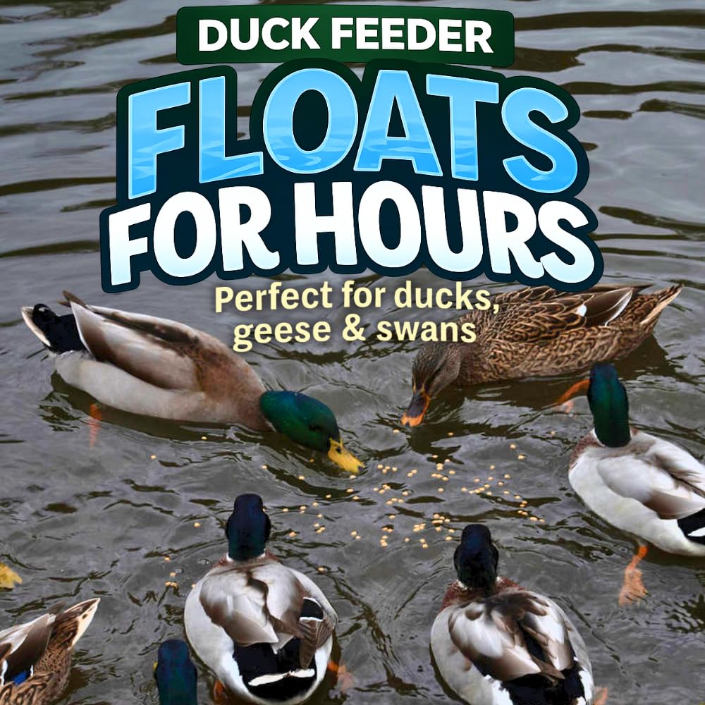 Hapetrails Duck Feeder Floating Duck Food Pellets for Ponds & Parks | Safe Feed for Ducks, Geese & Swans | Floats for Hours | with Niacin | Ditch The Bread, Feed The Revolution (5 lb)