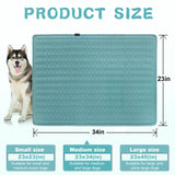 GOLOPET Dog Cooling Mat 34x23 in Summer Waterproof Breathable Teslin Mesh, Durable, Non-Slip, Portable Maximum Weight Capacity 60 lbs. Black