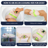 IECOii Dog Cooling Vest for Summer, Lightweight Breathable Dogs Cooler Shirt with Leash Ring, Adjustable Cool Jacket Reflective Pet Cooling Harness for Outdoor Walking, Hiking, Beach, Pink, Size M