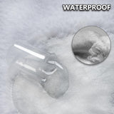 AIWEK Dog Blankets Waterproof Pet Blanket Paw Printing Super Soft Warm Fluffy Facecloth Sofa Car Bed Protector, Urine Proof Washable for Puppy Large Dogs & Cats 60"*80" Beige