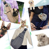 NATUYA Pet Dog Sling Carrier - Dog Sling with Net Bag for Carrier Dogs Cats-Hands Free Pet Bag-Buckle net Pocket pet Bag (Khaki)