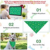 Saintrygo 20 Pcs Plain Dog Bandanas Bulk for Puppy Dogs Heat Transfer Adjustable Pet Bandanas Blank DIY Triangle Sublimation Washable Puppy Bibs Scarfs for Small Medium Large Pet(25 x 17 x 17 Inches)