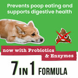 Pawsential No Poo Chews for Dogs - Coprophagia & Stool Eating Deterrent with Probiotics, Digestive Enzymes & Breath Aid Support - Stop Dog Poop Eating - Made in USA - 120 Soft Chews