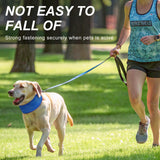 BEAUTYZOO Dog Cooling Bandana, 2-Pack Instant Chill Ice Neck Cooler Wrap for Outdoor Summer, Adjustable Reusable Pet Scarf Lasts 2 Hours, Heat Relief Prevent Sunstroke for Small Dogs 9"-14" Blue