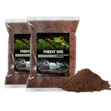 BNOSDM 2PCS Reptile Soil Substrate,Fluffy Small-Strand Reptile Substrate,Natural Terrarium Bioactive Soil Bedding for Snakes, Lizards, Tortoises Tarantulas,Lizards