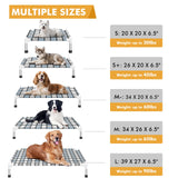 Caghash Elevated Outdoor Raised Dog Bed Outdoor Dogs Bed Lifted Pet Bed Dog Cot for Medium Pet Taste Life, Start with A Pet Bed 34'' x 20'' x 6.5''