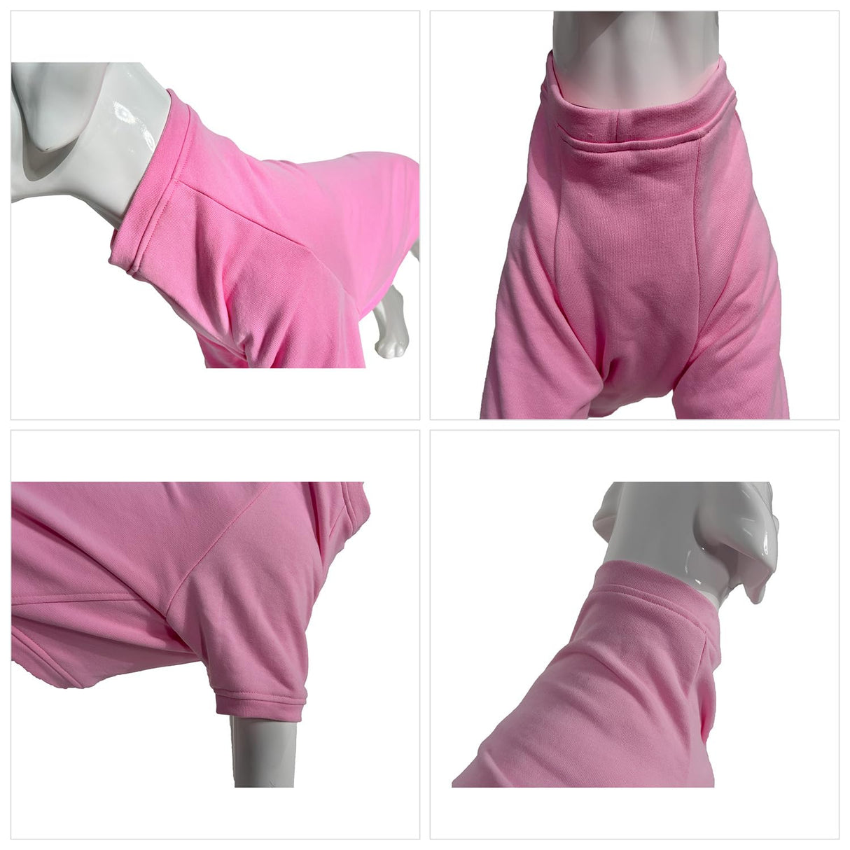 Lovelonglong Dog Pullover Sweatshirt Autumn Winter Cold Weather Dog T-Shirts for Small Medium Large Size Dogs Golden Retriever Clothes Pink XXXXL