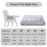 CHAMPETS Washable Dog Bed for Small Dogs with Removable Cover, Super Soft Waterproof Dog Crate Bed with Non-Slip Bottom, Fluffy Pet Bed 24×18 Inch, Grey