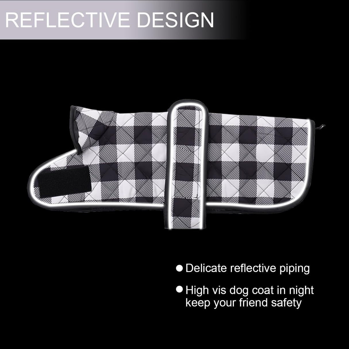 Geyecete Waterproof Warm Thermal Quilted Dachshund Coat with Warm Fleecy Lining Inside,Outdoor Dog Apparel with Adjustable Bands for Small,Medium Dog-Black-M