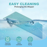 GOLOPET Dog Cooling Mat 34x23 in Summer Waterproof Breathable Teslin Mesh, Durable, Non-Slip, Portable Maximum Weight Capacity 60 lbs. Black