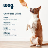 Wag Yak Cheese Himalayan Dog Chews, Dog Treats for Large Size Dogs, All Natural, High Protein for Aggressive Chewers, 35-55 lbs, 3 Count, 9.9 oz