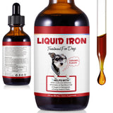 Iron Supplements for Dogs, Liquid Iron for Dogs with Folate and B12 Supports Anemia, Supplement for Anemia, Promotes Blood Health 2 oz