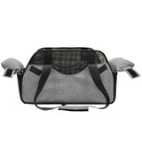 GeerDuo Center Console Dog Car Seat for Small Dogs with Mesh, Dog Booster Seat with Upgraded Safety Tethers, Detachable Washable Pet Car Seat Travel Bed Under 25lbs(Mesh)
