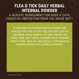 Earth Animal Apothecary Natural Flea & Tick - Daily Internal Herbal Powder Supplement for Dogs & Cats - 8 oz
