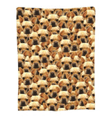 Funnylife Custom Dog Face Blankets 40" x 50" Personalized Pet Photo Blanket for Dog Dad Mom Pet Lover Gifts