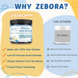 Dog Allergy Relief Chews, with Probiotics, Omega 3, Colostrum - Dog Itching Skin & Ears Relief, Herbal Skin & Coat Supplement, Gut & Immune Support, Hot Spot Treatment, Anti Seasonal Allergies