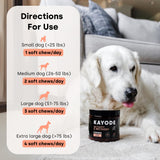 Joint & Recovery | 2-in-1 Joint & Muscle Chews. Help Reduce Pain & Increase Daily Activity. Helps with Arthritis and Pain Prevention. Tasty Trout Flavor.