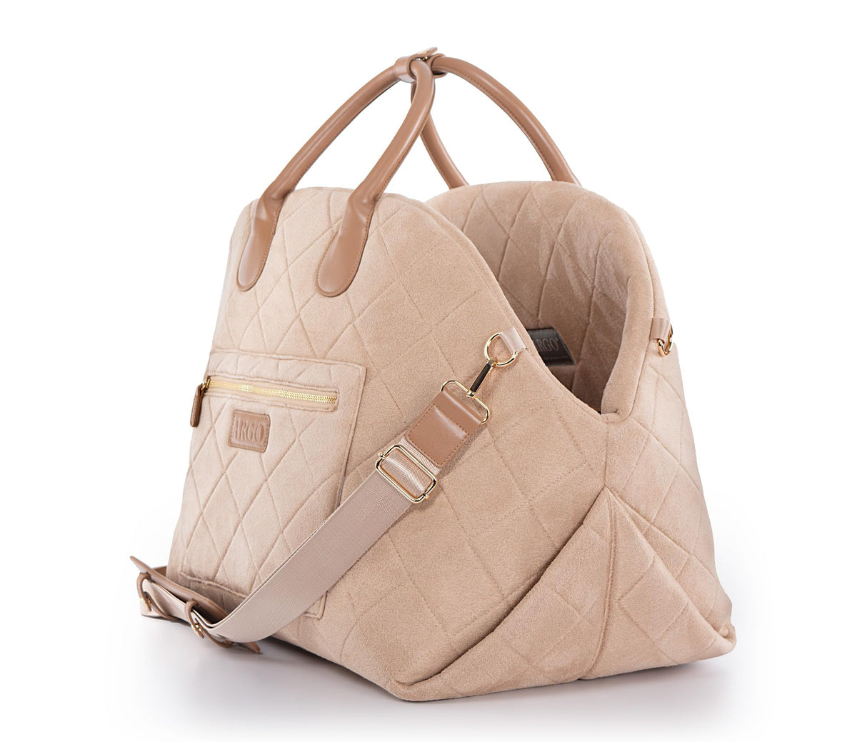 Traveler's Choice Argo On The Purr-Suit 18" Pet Tote, Tan