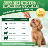 Flea and Tick Prevention for Dogs, 200 Natural Soft Chewables Flea and Tick Support with Vitamins & Fish Oil, Oral Flea Chews Supplement for Dogs -All Breeds, Puppy to Senior Dog, Chicken Flavor
