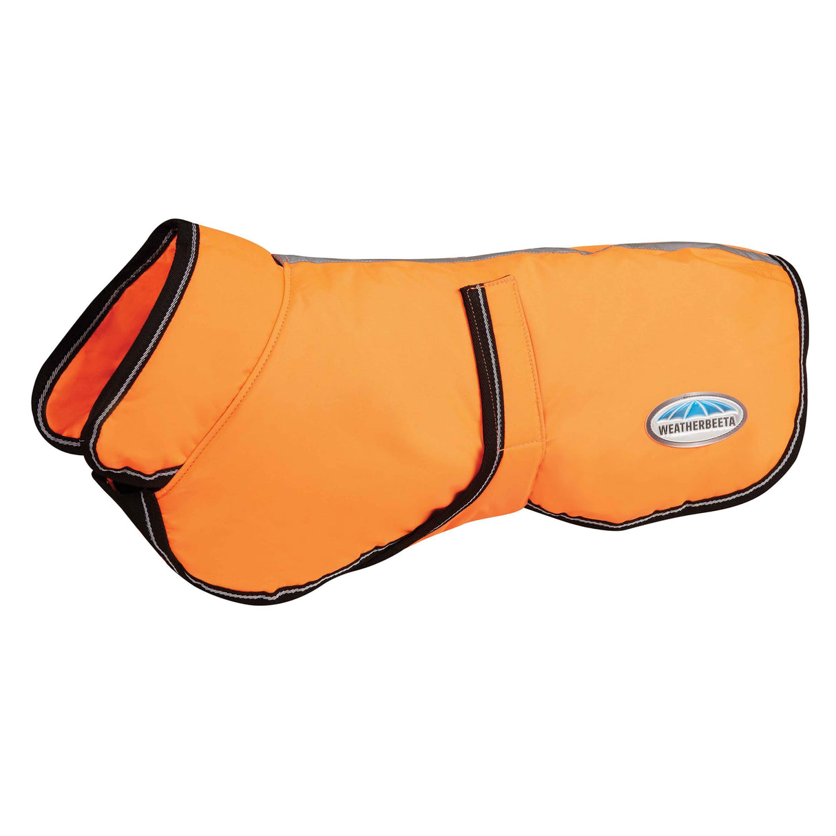 WeatherBeeta ComFiTec Reflective Parka 300D Deluxe Dog Coat, Orange, 14"