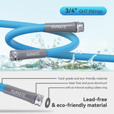 RVMATE RV Water Hose 15FT, 5/8” Inner Diameter Drinking Water Hose Lead-free, No Leaking Garden Hose For RV/Trailer/Camping, RV Accessories