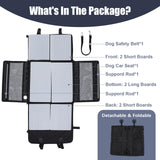 Dog Car Seat for Medium Small Dogs, Pet Car Seat with Adjustable Safety Belt & Storage Pockets, Breathable Waterproof Pet Car Seats Cover, Small Dog Seats for Dogs Under 30lbs (Medium, Black)