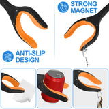 Tottist 6 Pack Grabber Reacher Tool for Elderly, 32" Extra Long Litter Stick Lightweight Handy Claw Grabber for Arm Extension Garbage Gripper Trash Pick up Litter Picker Garden(Orange)