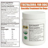 Toltrazuril 5.0% for Cats and Dogs for Giarci, 100g Powder Formula for Non-Food Chain Animals