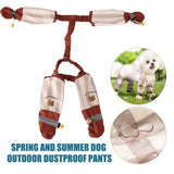 Anti Dirt Pants for Dogs Outdoor Dust-Proof Dog Pants Waterproof Boot Rain Boots with Suspender Anti-Slip Dog Paw Protector Shoes Adjustable Anti-Slip Boots for Walking Hiking (L)