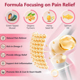 Glucosamine for Dogs, Joint Supplement for Dogs, Chondroitin, MSM, Hemp, Turmeric, Omega 3 for Pain Relief & Skin Health, Dog Hip and Joint Supplement with Calcium Support Bones Health, 120 Chews