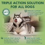 Liquid Collagen for Dogs, Natural Dog Collagen for Skin & Coat Support, Immune Support, Joint & Mobility Care with MSM, Middle-Aged and Older Dogs (Bacon Flavor - 60ml 2 Pack)