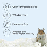 Kaytee Clean & Cozy White Paper Bedding, Made for Small Animals, 85 Liters