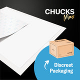 Chucks MAX Hospital Bed Pads Disposable Adult 30 x 36 Breathable Incontinence Pads - XX-Large Pee Pads for Elderly Adults - Heavy Duty Absorbency Underpads - 400 Lbs. Patient Repositioning [26 Pads]