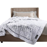 Luciphia Large Waterproof Dog Blanket for Pet Washable Liquid Proof Bed Intimacy Protection Shaggy Plush Calming Long Faux Fur Couch Cover Calming Cat Throw Blankets, Mist Grey, 60" x 80"