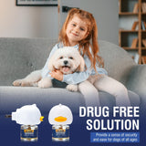Diffuser Kit Dog Pheromones Appeasing Pheromone Diffuser to Calm Reduce Aggression Fighting Barking (3 Plug in+ 6 Pack 48ml Refill) for Anxiety Relieve Relief